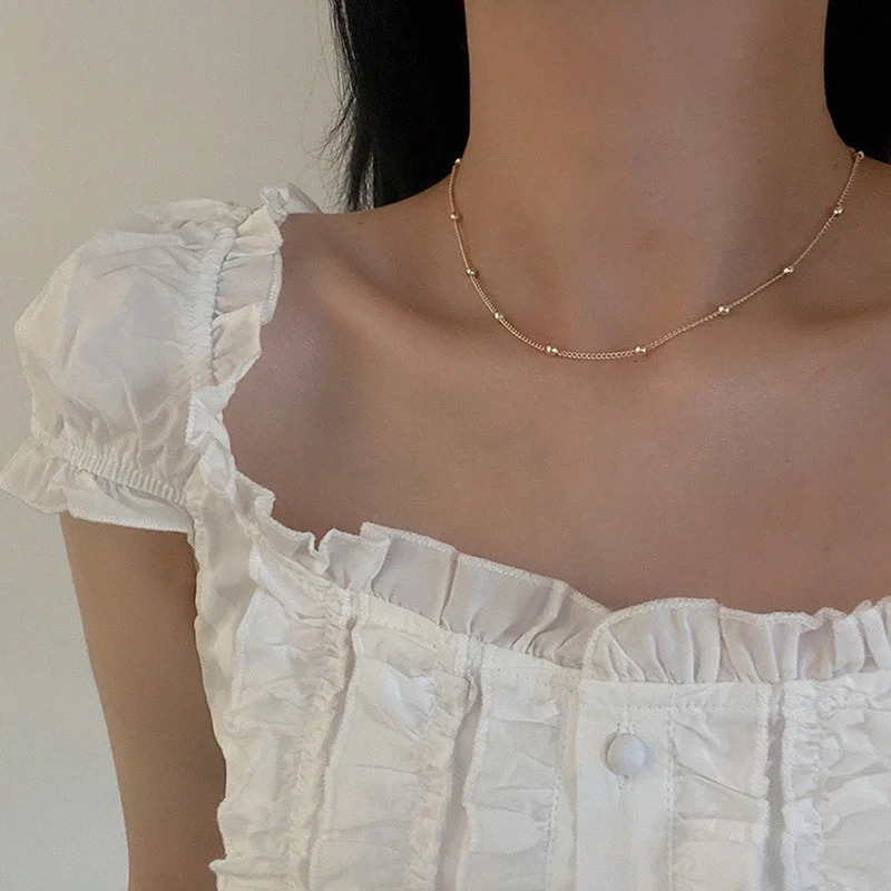 Minar Multiple French Natural Freshwater Pearl Necklace for Women Elegant Irregular Pearls Chokers Necklaces Wedding Jewelry 251016