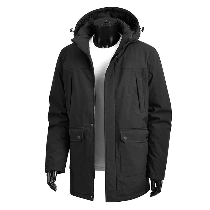 Designer Hoodie Jacket Tracksuit Men Polo Veste Coat 2025 Winter Jacket Cross-border E-commerce Men's Jacket New Mid-length Windproof Stand Colla
