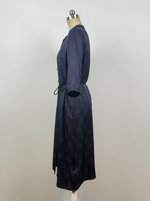 Simple, sophisticated, and elegant silk dress with a youthful, graceful charm JYL85070