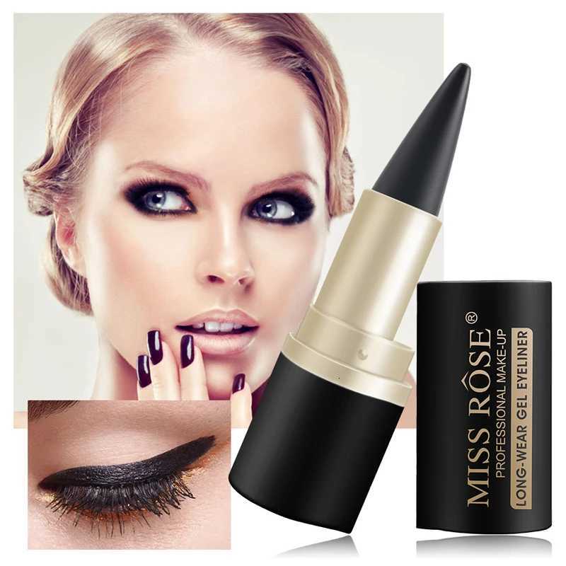 Waterproof eyeliner paste eyeliner quickdrying matte eyeliner single end black solid rich eyeliner penL251024