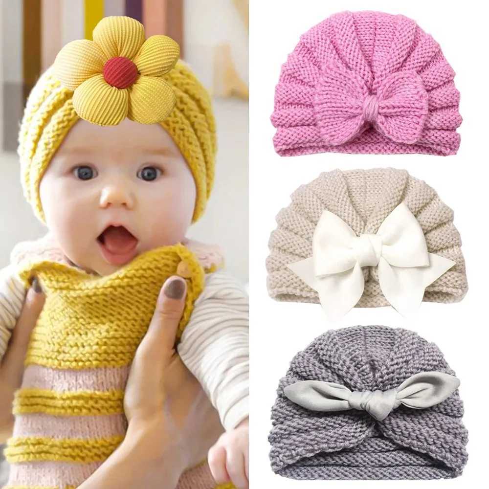 Winter Newborn Hat Infant Bonnet Baby Beanie Knitted Toddler Turban Hats for Girls Boys Accessories Kids Cap Baby Knit HatL251024