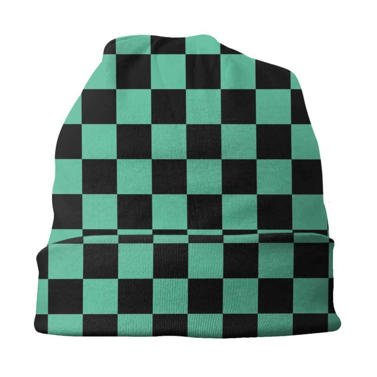 Custom Demon Slayer Tanjirou Kamado Skullies Beanies Caps Winter Warm Knitting Hat Kimetsu No Yaiba Bonnet Hats Outdoor Ski CapL251024