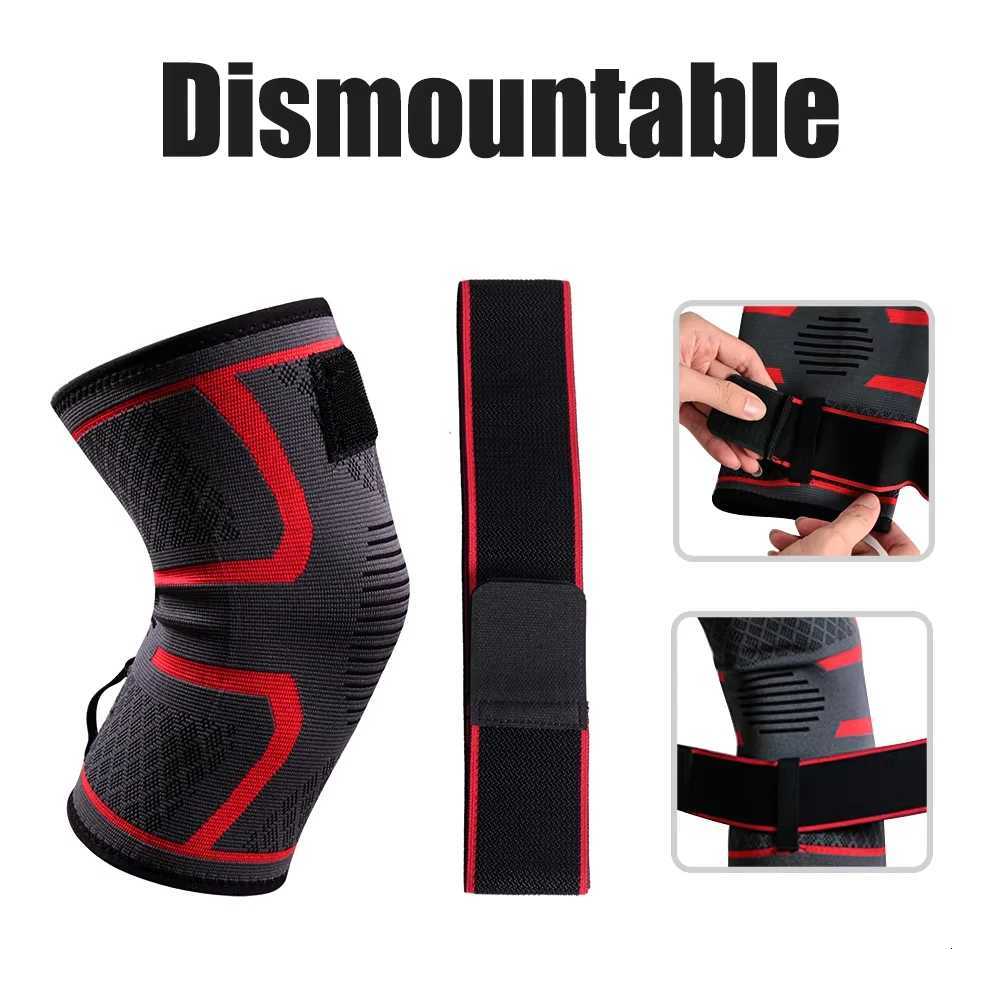 1pc Sports Fitness Knee Pads Support Bandage Braces Elastic Nylon Sport Compression Sleeve for BasketballW251024