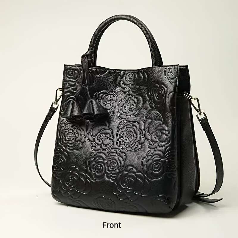 Ladies' Genuine Leather Handbag, New Large Capacity Shoulder Versatile Crossbody Bag, Suitable For Commuting And Leisure Outings