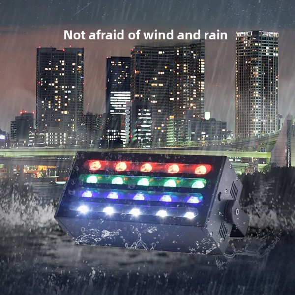 LED Wall Wash Light, RGBW Color Changing Flood Light with Adjustable Bracket, Waterproof Outdoor/Indoor Stage Lighting for Landscape, Building, Event 