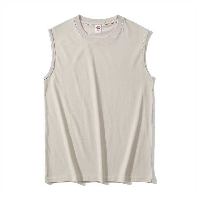 220g pure cotton sleeveless T-shirt, waistcoat sports vest CF21213