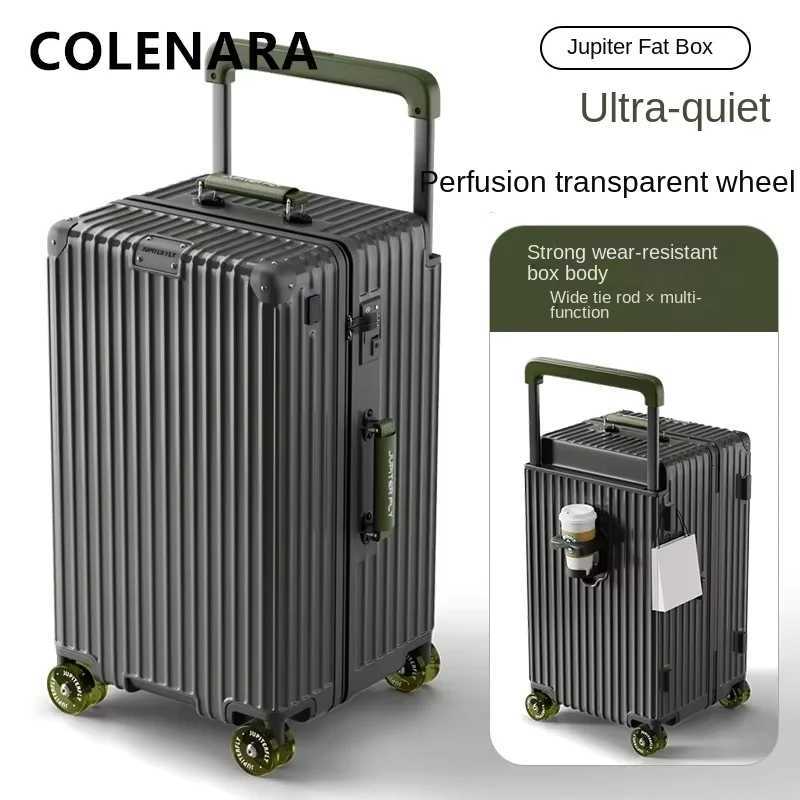 COLENARA Large Capacity Luggage Ultra Light Boarding Case ABSPC Trolley Case 202224262830 Inch with Wheel Rolling SuitcaseW251024