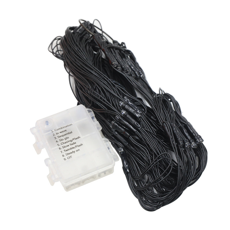 Halloween Spider Web LED String Lights, 5V Battery/USB Powered with Remote Control, PVC Purple/Orange Dual Color Decorative Lights for Halloween Decor