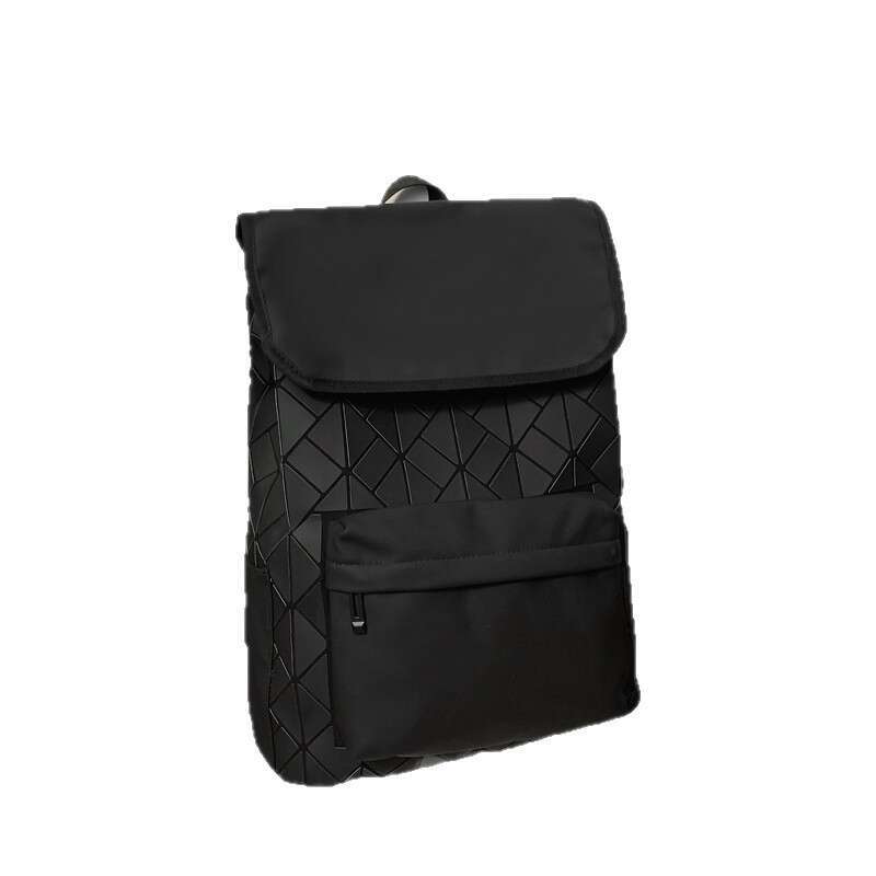 Quilted For Men College Student Travel Commute Laptop Bag Fashionable Large Capacity Backpack High Quality