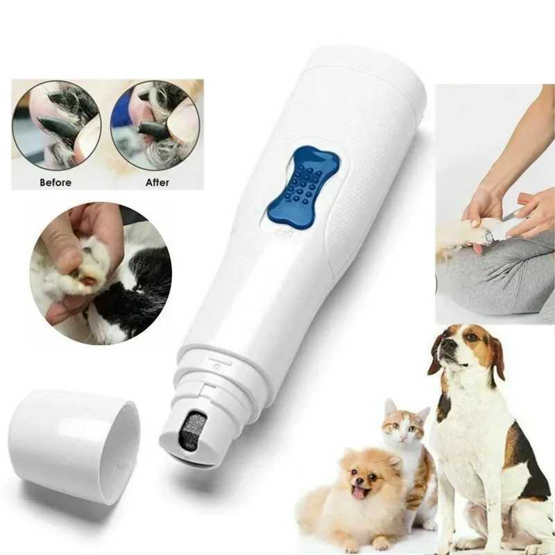 Electric Pet Nail Grinder File Trimmer Pro Grooming Tool Dog Claw Clipper Quiet Cat Paws Nail Grooming Trimmer Nail Supplies Z20251024