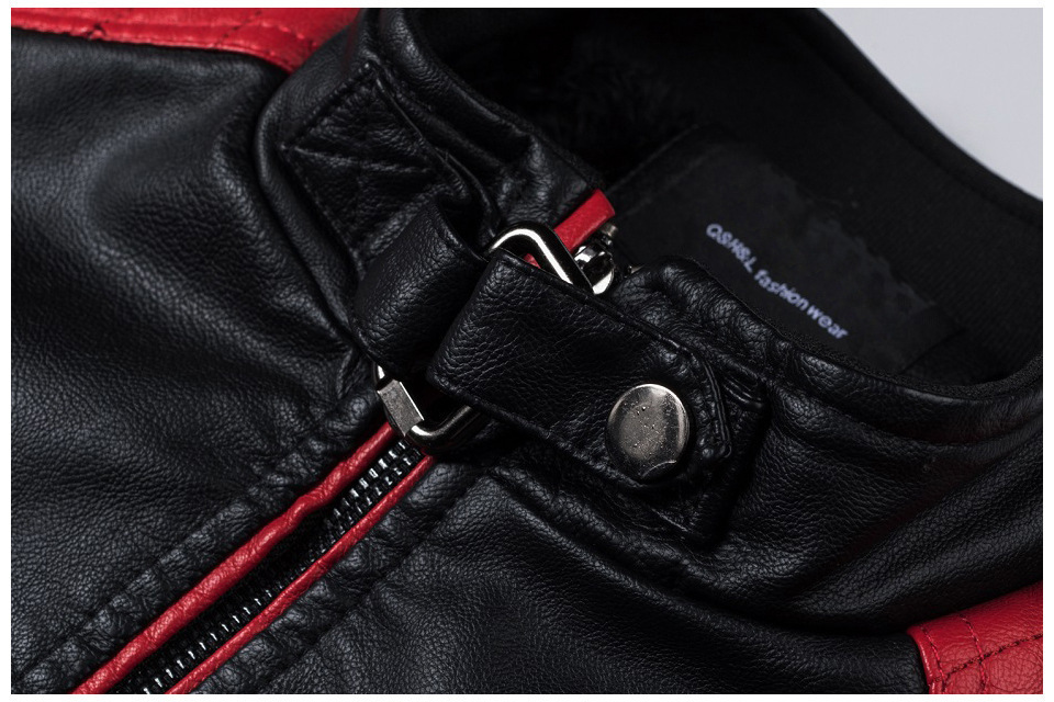 2025 Thin Spring and Autumn cross-border casual mens leather jacket fashionable patchwork motorcycle retro leather jacket