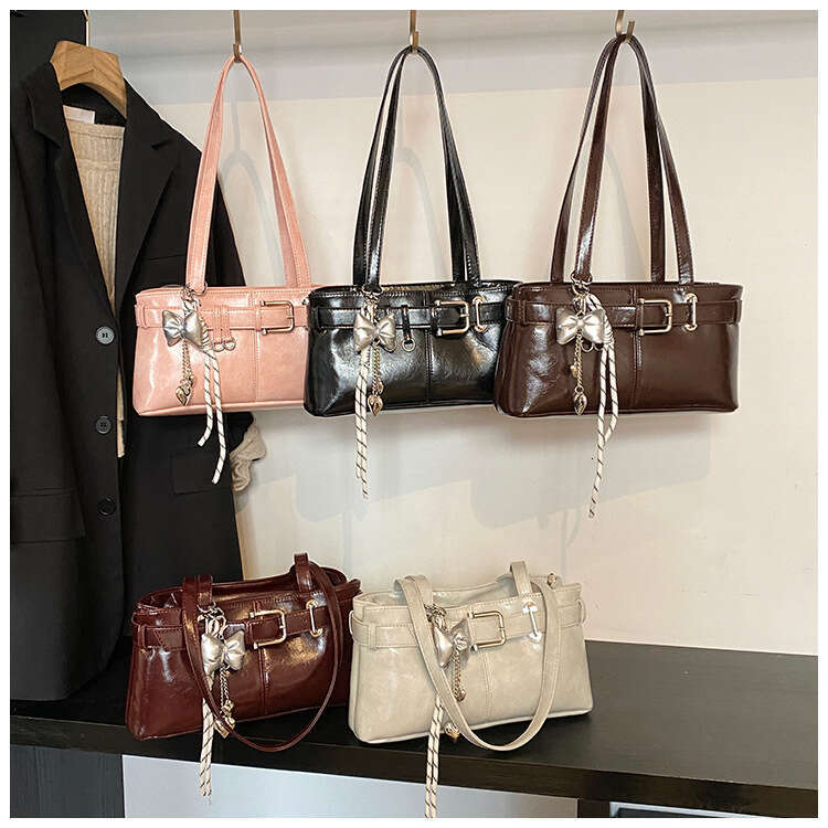 High-end Versatile Underarm for Women 2025 New Bowknot Handbag Fashionable Commuting Outing Shoulder Bag