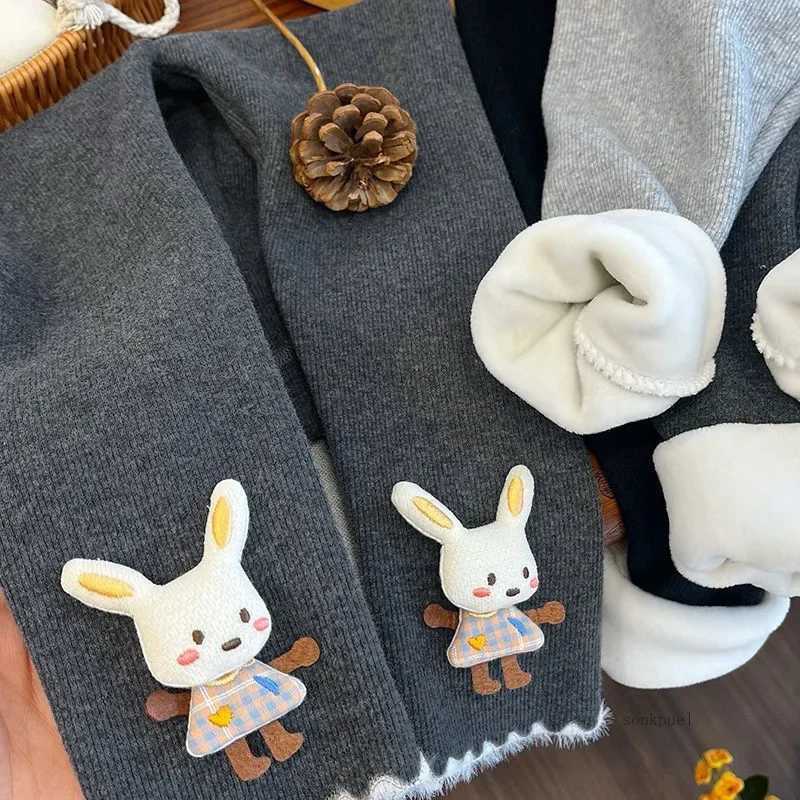 Kids Fleecelined Leggings for Girls New Autumn 2025 Model Thickened Winter Keep Warm Pants for BabyT251024