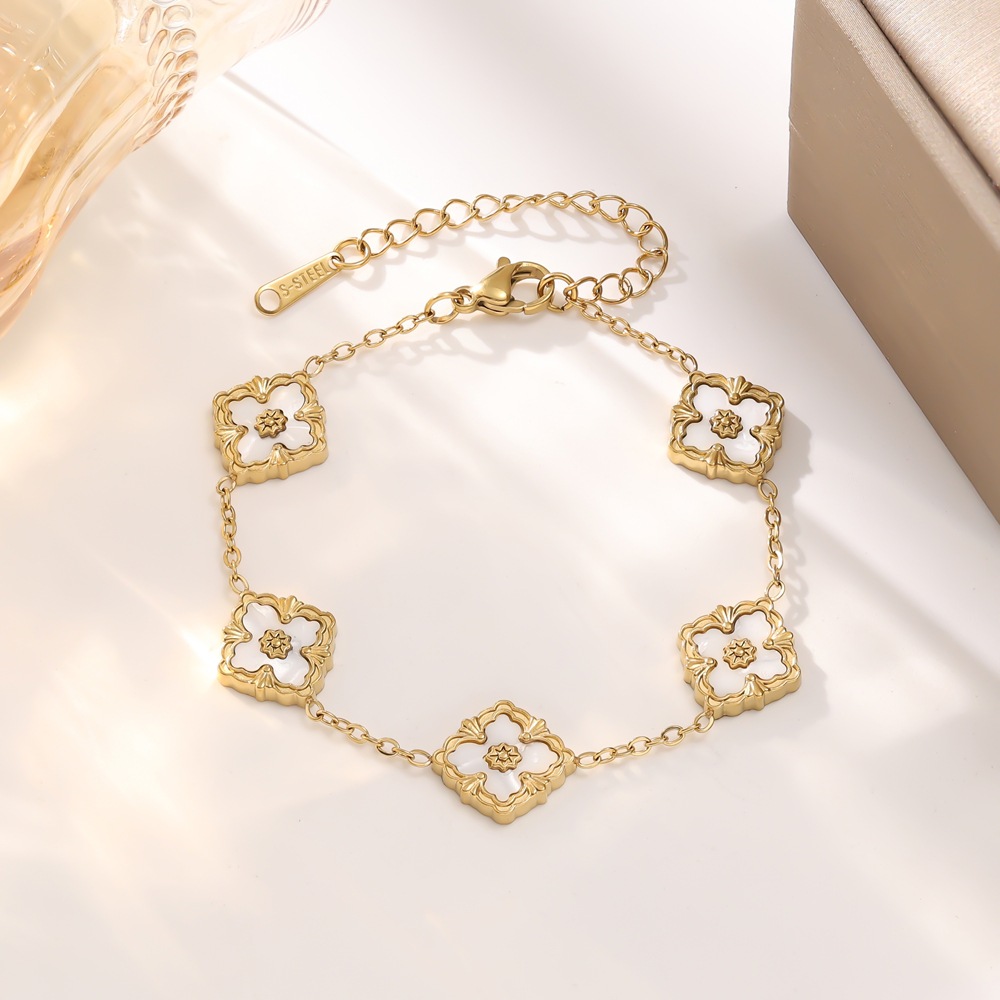 Designer Necklace For Women's Earrings Titanium Steel Colorful Earrings Necklace Bracelet Collection Personality Simple Style Luxury Fashion Neck