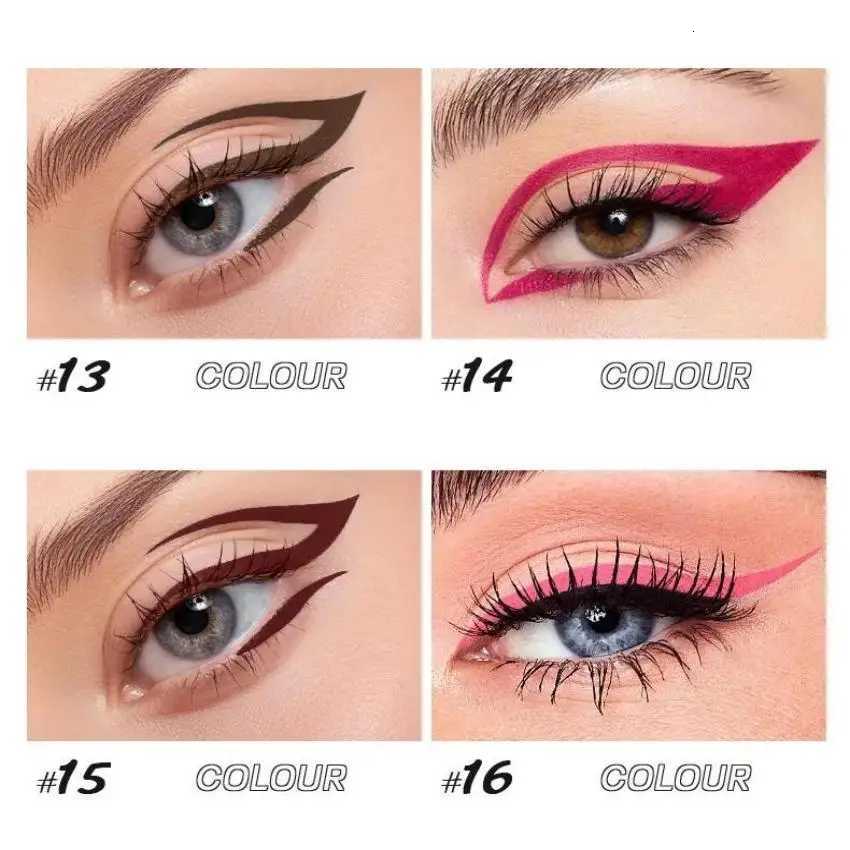 24 Colors Eyeliner Longlasting waterproof sweatproof colored liquid eyeliner nonblooming eyeliner quickdrying eyelinerL251024