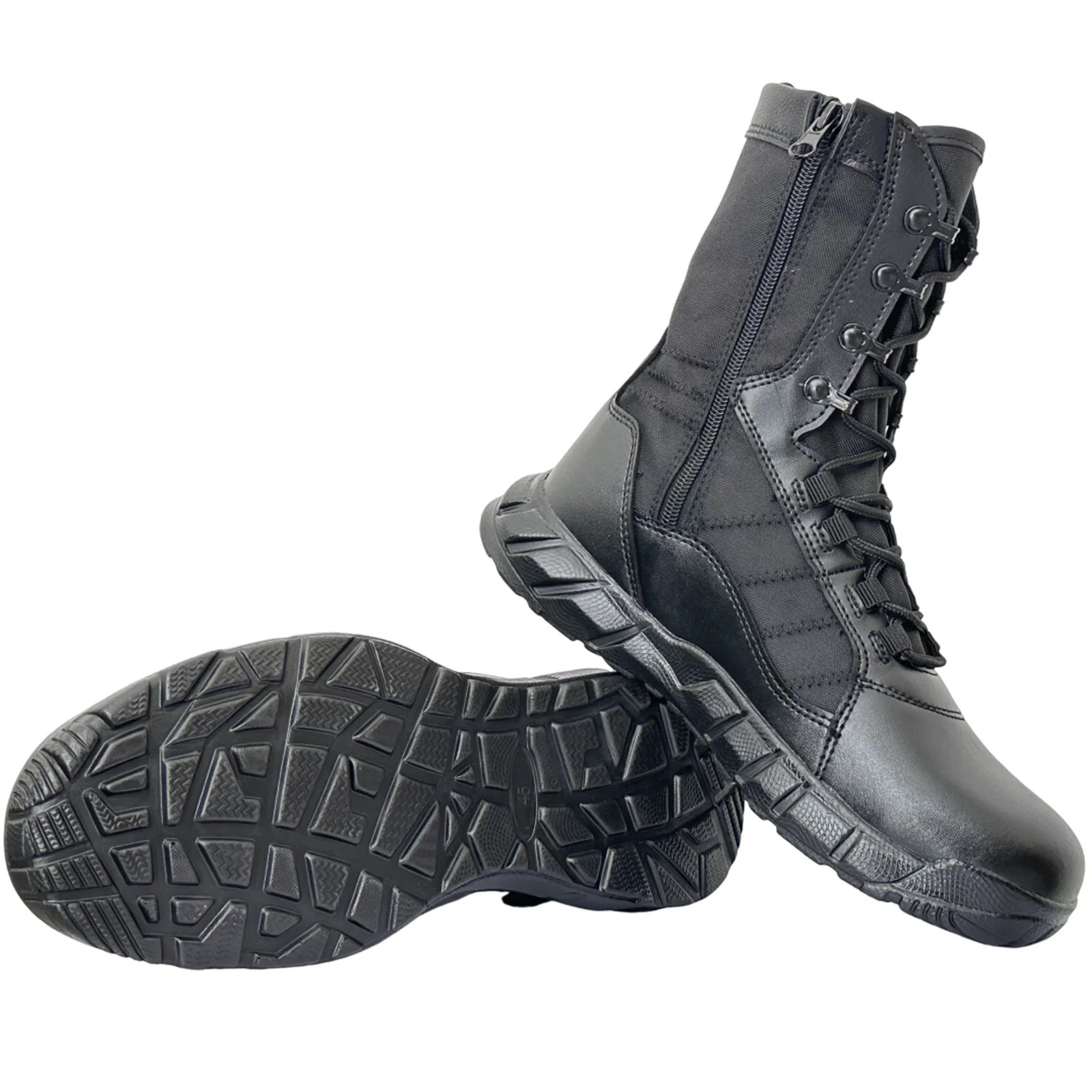 Leather Lightweight Man Tactical Boots Combat Boots AntiCollision Training Lace Up Waterproof Outdoor Hiking Breathable Shoe251020