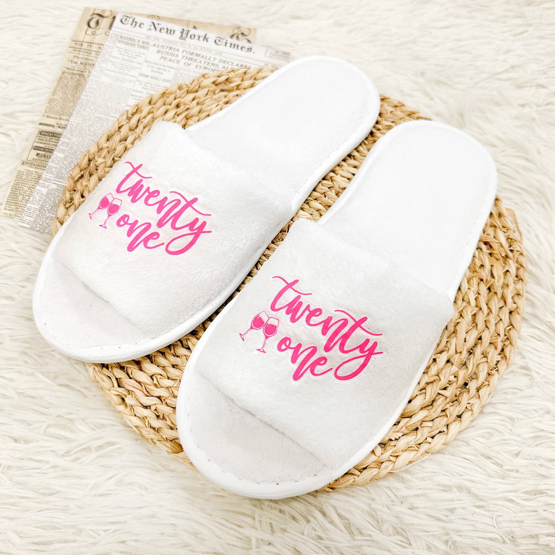 "Sweet Sixteen Squad" Printed Slippers, Lightweight Cozy,Perfect For Teenage Girl Squad 16th Birthday Party,Gifts for Daughters ddmythur