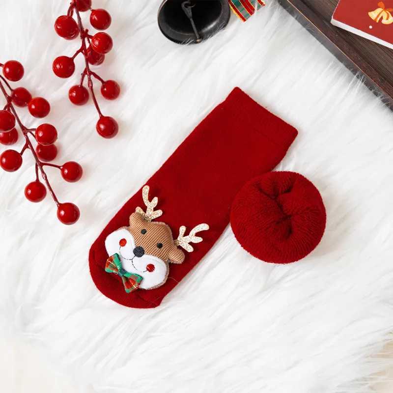Winter Thicken Cute Christmas Baby Socks For Boys Girls Cartoon Soft Cotton Anti Slip Solid Newborn Toddler Sock Kids Socken J251024
