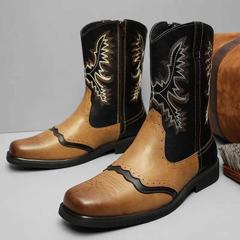 Mens high top boots autumn and winter new plus size outdoor casual boots fashion soft sole comfortable outdoor motorcycle boots W251024