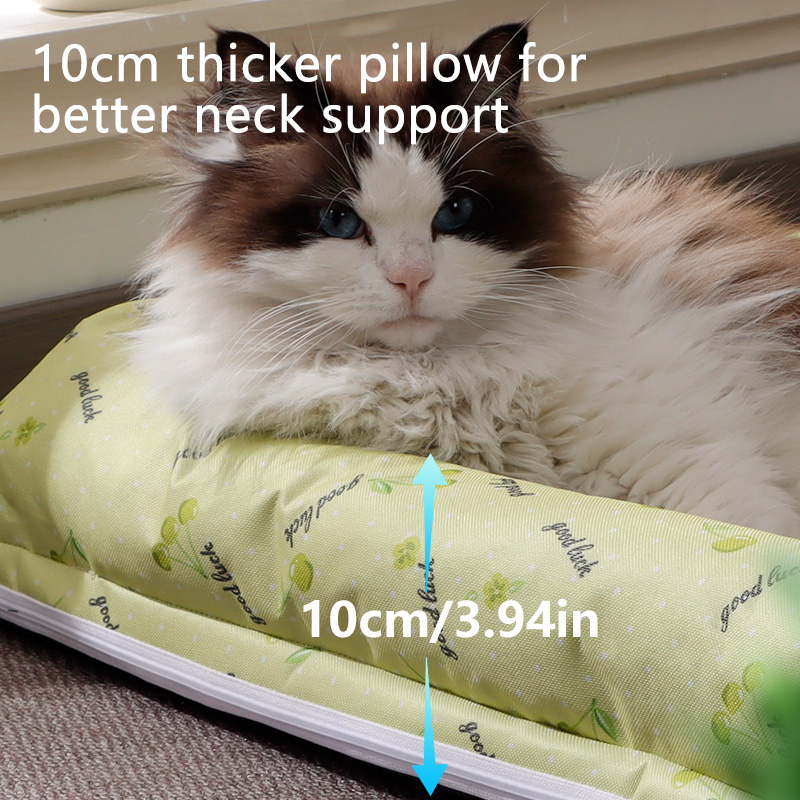 Green Rattan Weave Mat Cat Bed & Pad, it is comfortable and scratch-resistant, also suitable as a dog bed. Product range: small/medium cat beds.