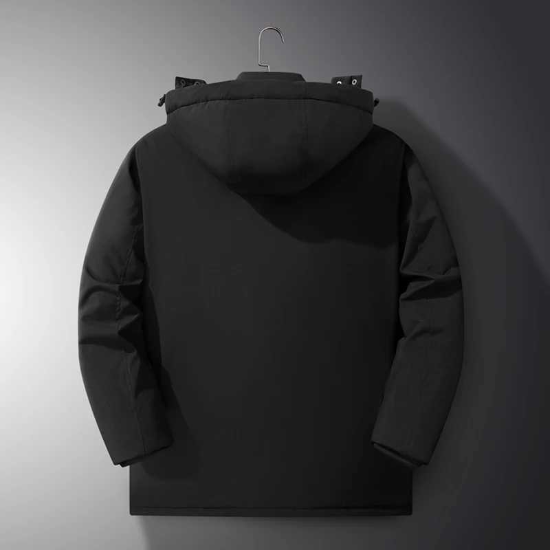 15 Degree Winter New High Quality Thickened Cotton Warm Hooded Cotton Jacket For Men Loose Sports Windproof Oversized Jacket Z251024