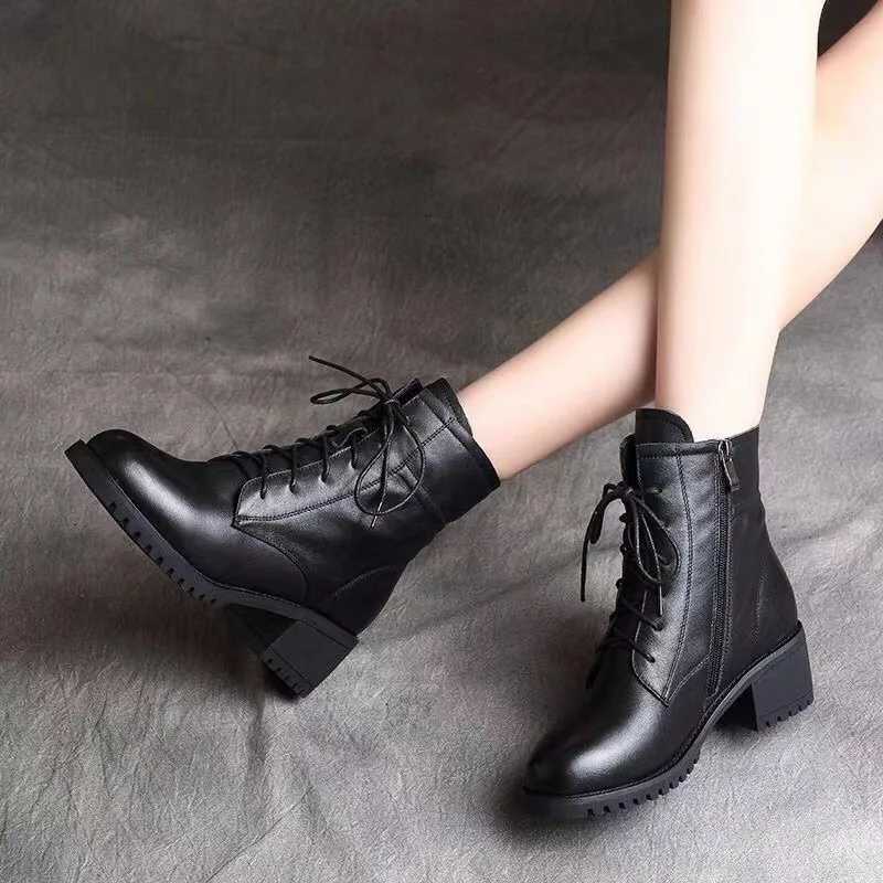 2024 High Quality Ladies Shoes Side Zipper Womens Boots Fashion Crosstied Modern Boots Women Hot Sale Plus Size Ankle Boots W251024