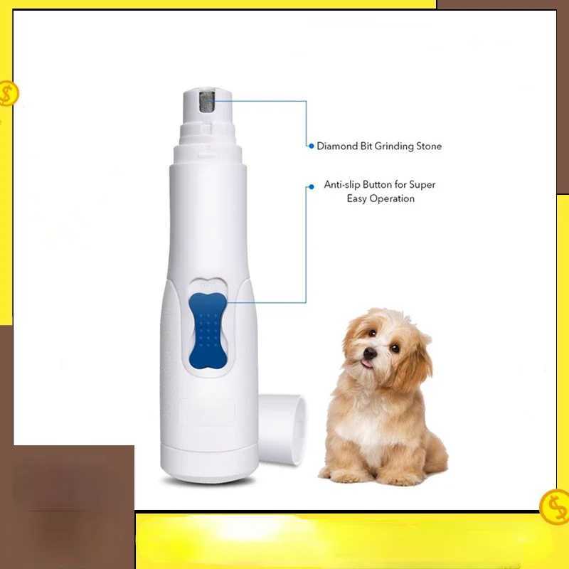Electric Pet Nail Grinder File Trimmer Pro Grooming Tool Dog Claw Clipper Quiet Cat Paws Nail Grooming Trimmer Nail Supplies Z20251024