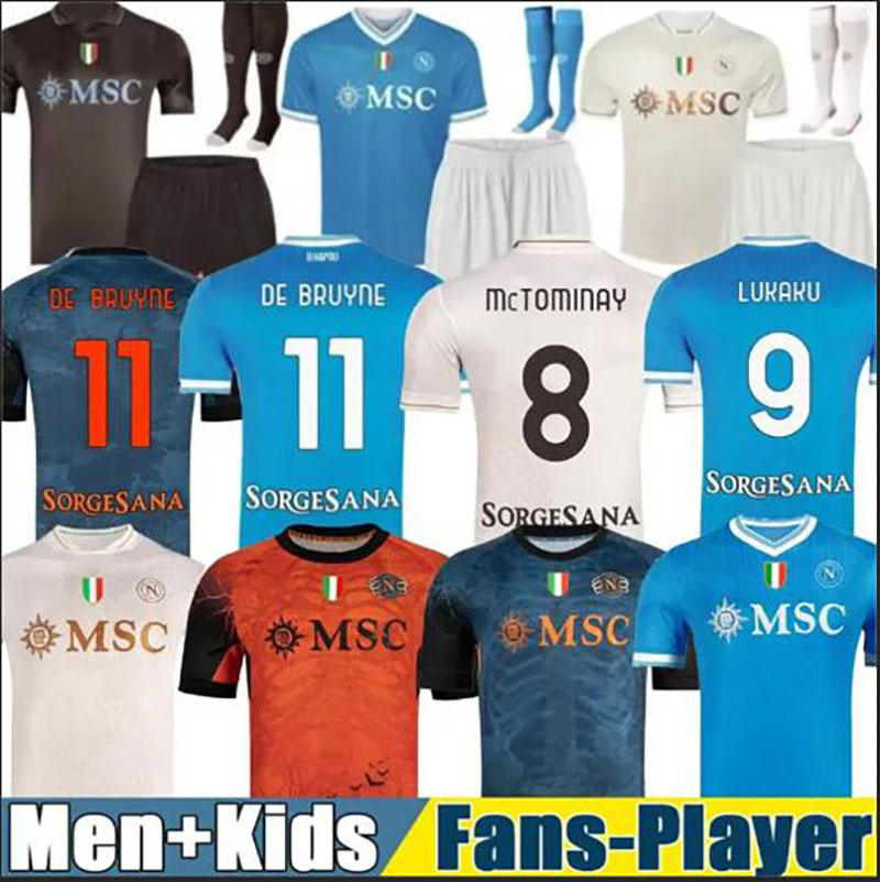 25-26 SSC Napoli Soccer Jerseys De Bruyne HOJLUND McTominay Lukaku LIMITED EDITION Football Shirt MAGLIA DI LORENZO MARADONA 2025-26 Maillots de foot men kids kit