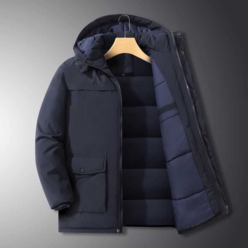 15 Degree Winter New High Quality Thickened Cotton Warm Hooded Cotton Jacket For Men Loose Sports Windproof Oversized Jacket Z251024