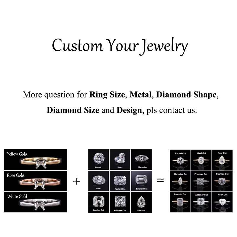 Starsgem Women Jewelry 05CT 10CT 20CT 30CT D VVS Moissanite S925 Sterling Silver Engagement Ring