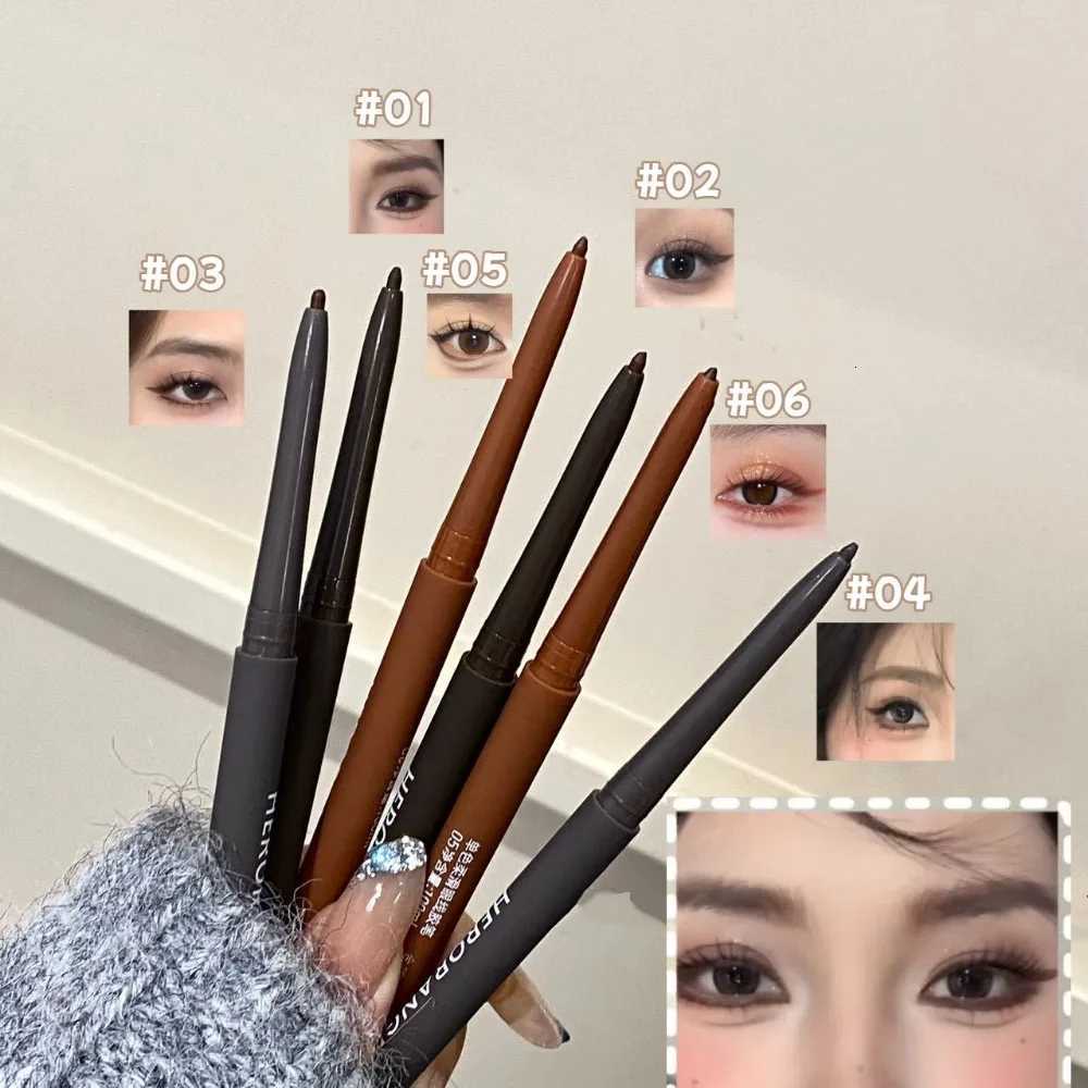 Ultrafine Gel Eyeliner Pencil Black Brown Under Eye Liner Pen Waterproof Matte Lying Silkworm Quick Drying Lasting Eyes MakeupL251024