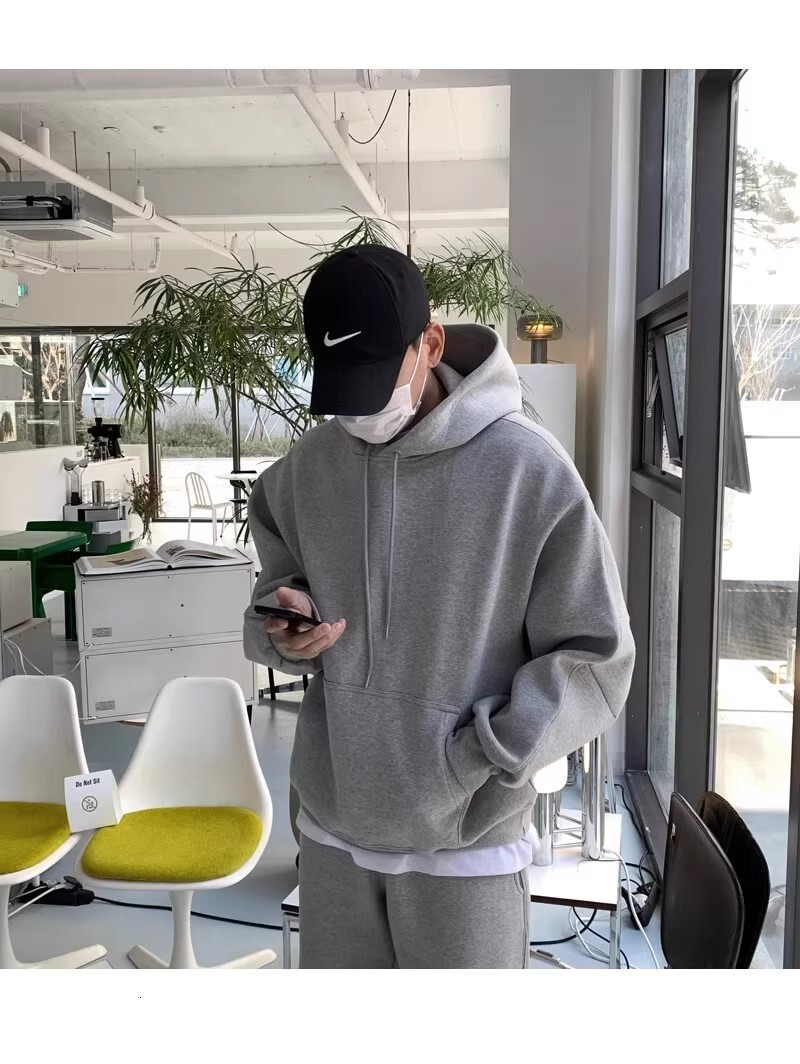 Street Style Cool Sports Suit for Men and Women, Autumn and Winter designer hoodie jacket tracksuit men polo veste coat Simple Loose Thickened Fleece 