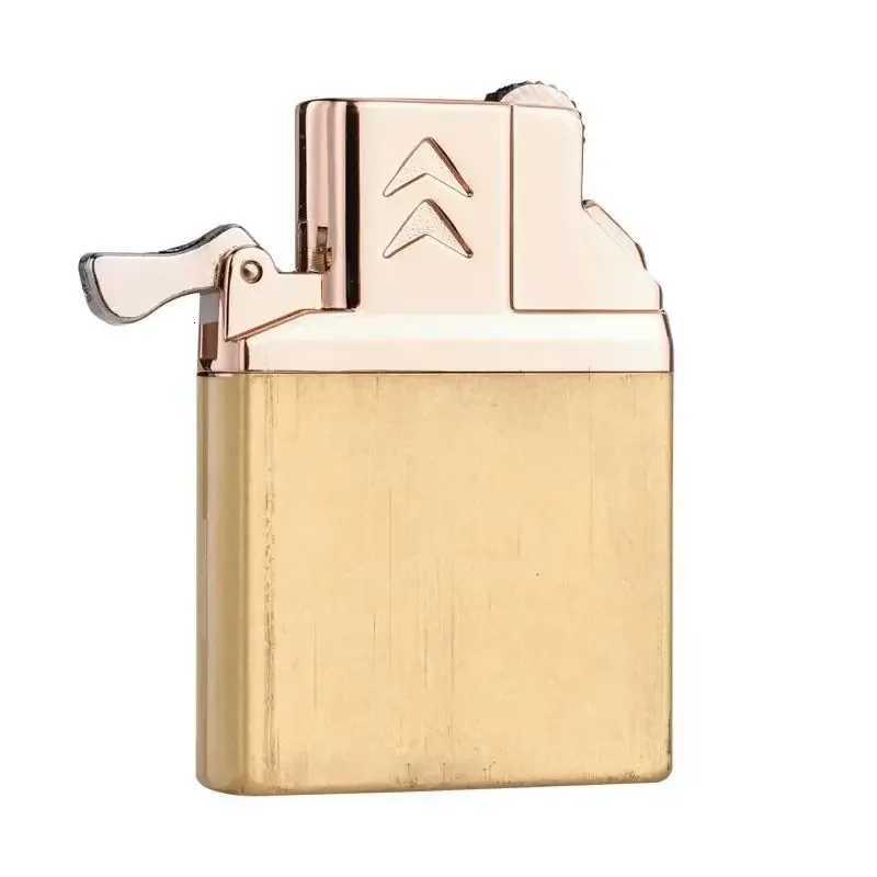 Chief Double Fire Switch Butane Lighter Brass Windproof Movement Gas Inflate Inner Insert Conventional ZP Replace Accessories D251024 W260202