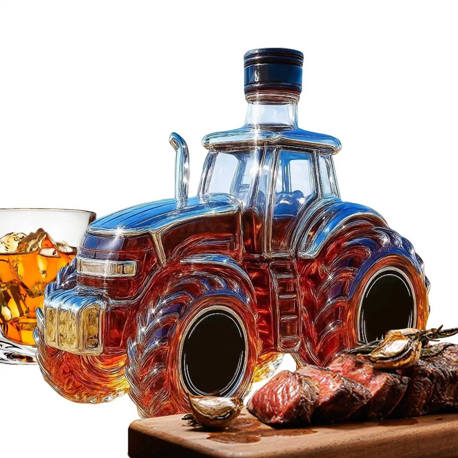 3D Wine Bottle Decanter Liquor Bottle Barware Wine Bottle Creative Storage For Bar Cabinet Decoration Whiskey Lovers Y251024