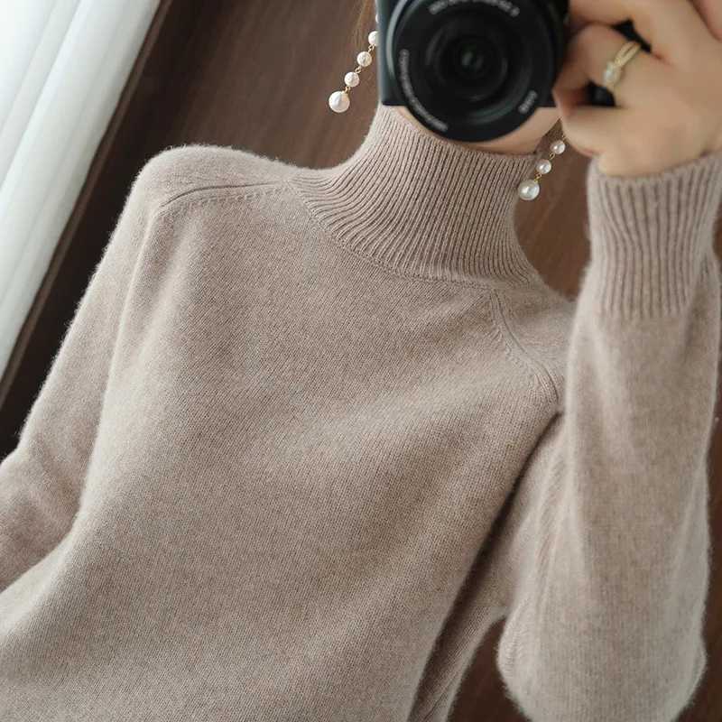 Casual Autumn Winter Women Sweaters Turtleneck Long Sleeve Thick Warm Pullovers Fashion Korean Knitwears Basic Jumpers 2025T251025