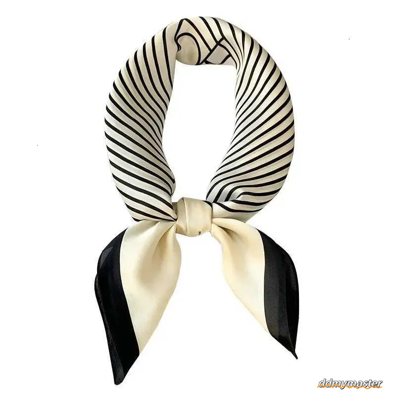 Silk Feel Square Scarf Women, Elegant Satin Neck Scarf, Lightweight Hair Tie Band For Work Or Everyday Ddmymaster