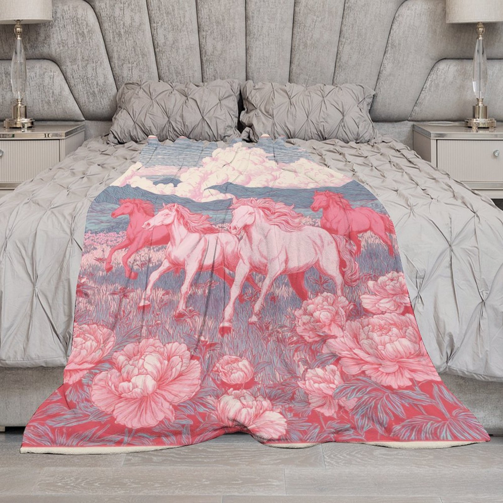 H Designer Horse blanket blanket throw cashmere vibration blanket copert Home Travel Throw Summer Air Conditioner Beach home bedding blankets throws H