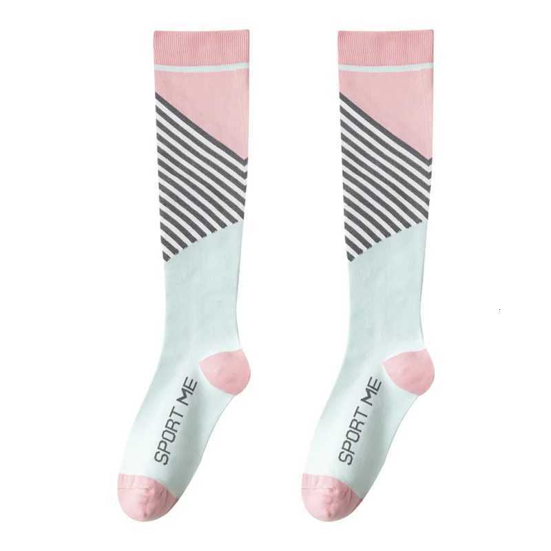 Compression Socks For Women Professional Sports Fitness Running Cycling Women Socks Highly Elastic Breathable Shaping Long Socks Y251024