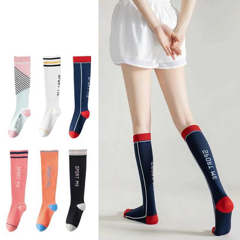 1 Pair Women Sports Pressure Calf Socks Summer Sweat Absorbing Breathable Running Skipping Rope Fitness Anti Slip Casual Socks Y251024