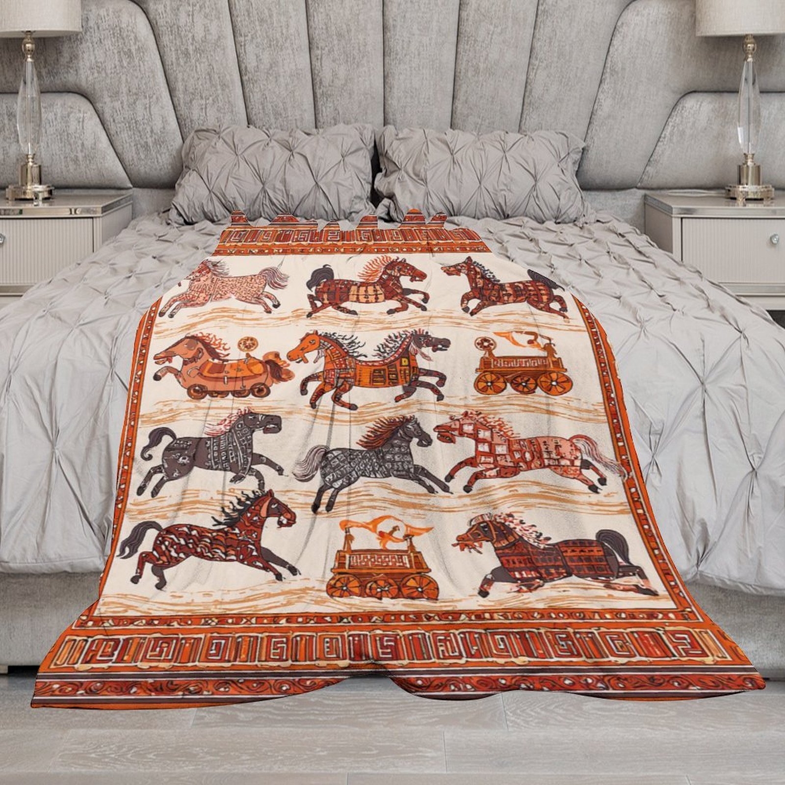 H Designer Horse blanket blanket throw cashmere vibration blanket copert Home Travel Throw Summer Air Conditioner Beach home bedding blankets throws H