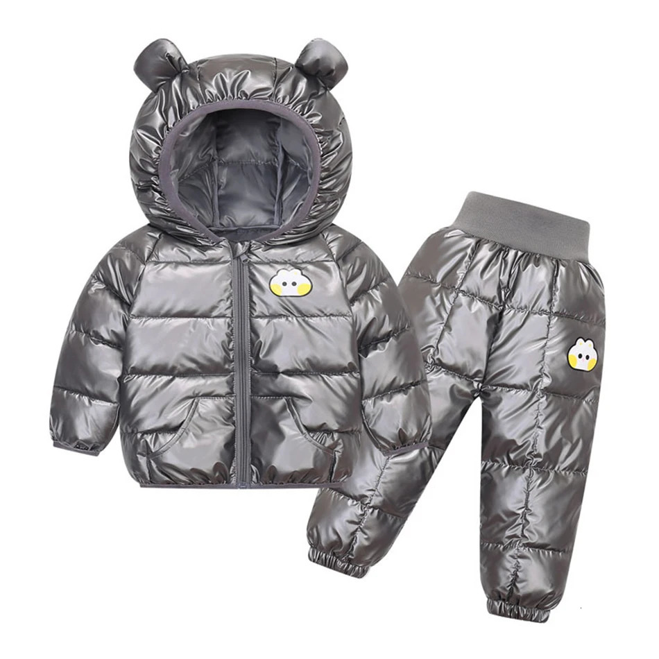 Children Warm Winter Boys Clothes Set Down Jacket Hooded CoatPants Kids Snowsuit Thicken Costume 1 2 3 4 5 Years 251023