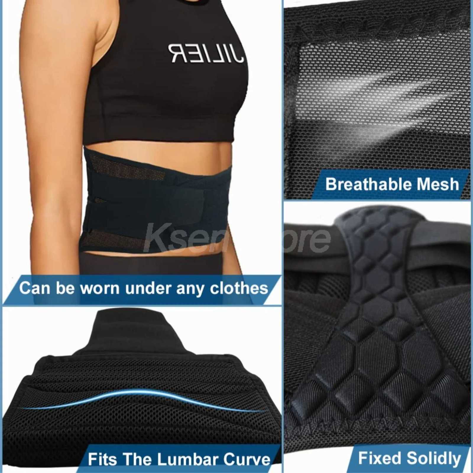 Elastic Waist Support Belt Upgraded Lower Back Support Traction Lumbar Spine Fitness Back Lumbar Support Herniated Disc Sciatica Y251025
