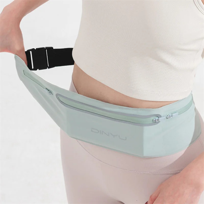 Men Women Running Waist Pack Wallet Adjustable Sports Pouch Belt Portable Phone Holder Gym Bag Invisible Waterproof Waistband 251023