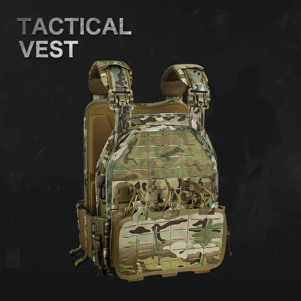 Artex High Quality Outdoor Tactical Vest Lightweight MultiUse Hiking Hunting Waterproof Mol Tactical Vest Can Plate Carrier Y251022