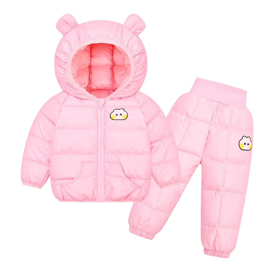 Children Warm Winter Boys Clothes Set Down Jacket Hooded CoatPants Kids Snowsuit Thicken Costume 1 2 3 4 5 Years 251023