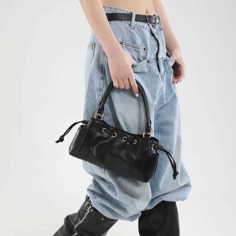 LEFTSIDE PU Leather Small Bucket Crossbody Bags Lady Shoulder Bag for Women 2025 New Fashion Short Handle Handbags and Purses Z251024