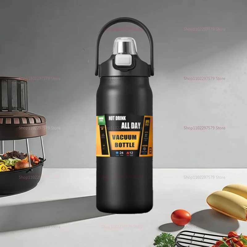 Insulated Stainless Steel Travel Mug 1000ml 1500ml Large Capacity Camping Car Cup Hot Cold Drink Insulation Durable Outdoor Car J251025