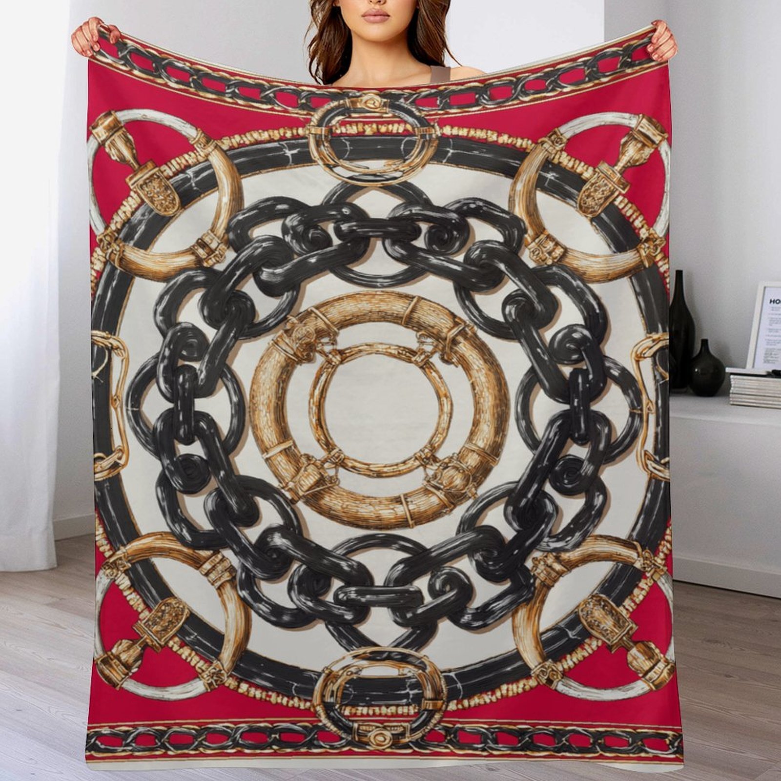 H Designer Horse blanket blanket throw cashmere vibration blanket copert Home Travel Throw Summer Air Conditioner Beach home bedding blankets throws H