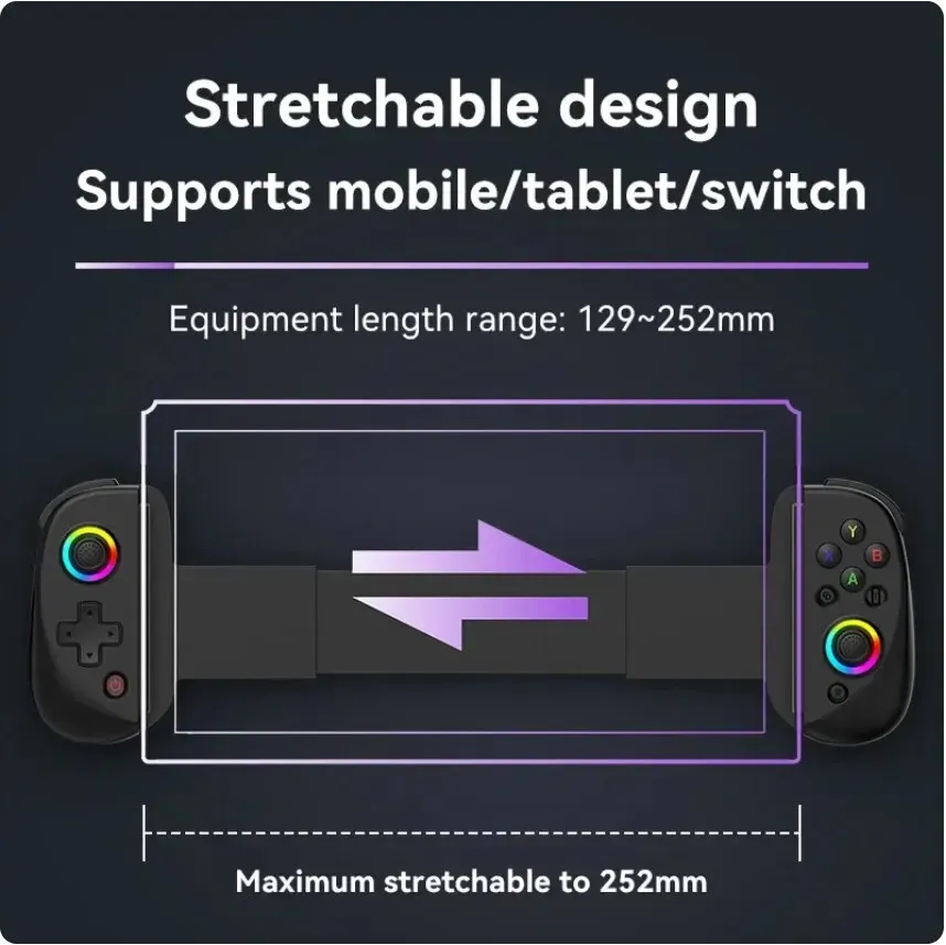 Hot New Telescopic Gamepad Controller Joystick Turbo 6-axis Gyro Vibration Wireless Bluetooth 5.2 for Android IOS PS3 PS4 Switch IPad