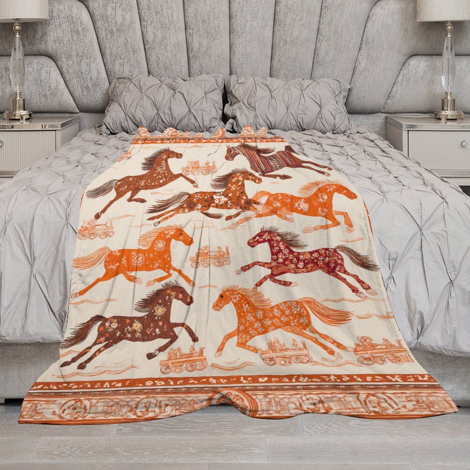 H Designer Horse blanket blanket throw cashmere vibration blanket copert Home Travel Throw Summer Air Conditioner Beach home bedding blankets throws H